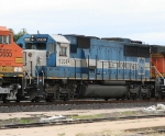 EMDX 9038 on NB freight